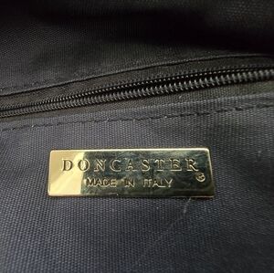 Italy Made, Doncaster Cream And navy Handbag